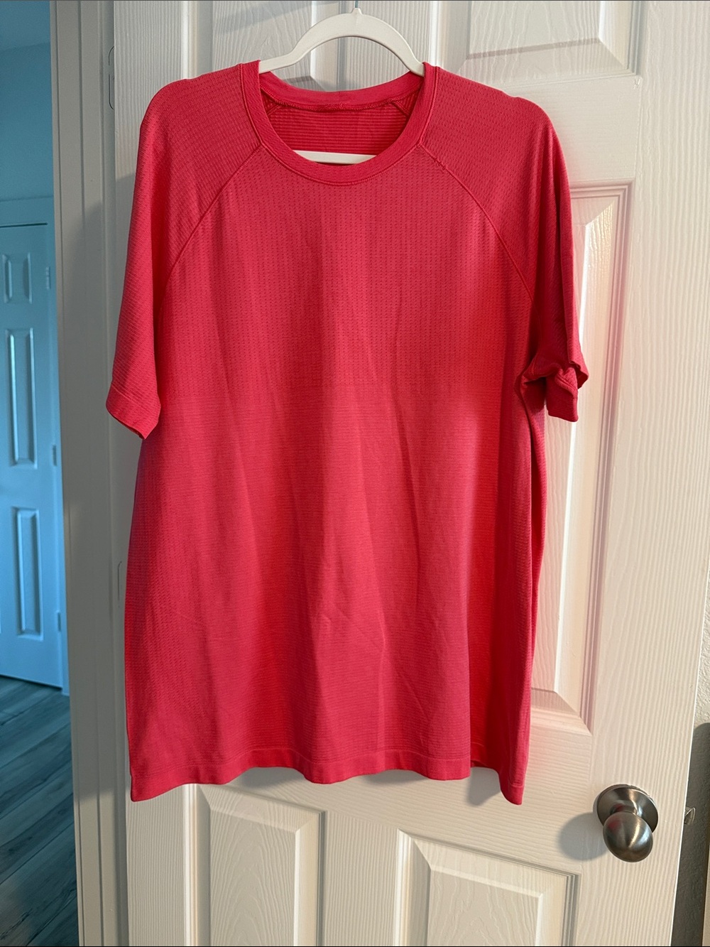 Lululemon Men's Short Sleeve Crewneck Shirt - Reddish
